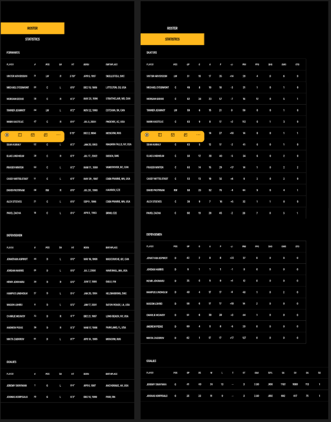 Bruins high-fidelity screen 3